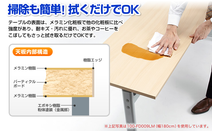 掃除も簡単!拭くだけでOK