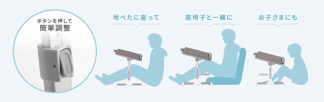 ボタンを押して簡単調整