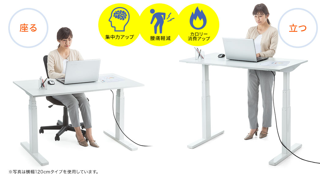 集中力アップ 腰痛軽減 カロリー消費アップ