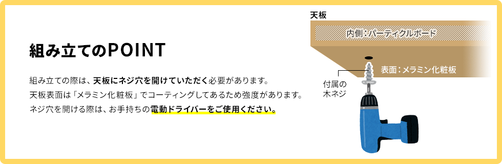 組み立てのPOINT