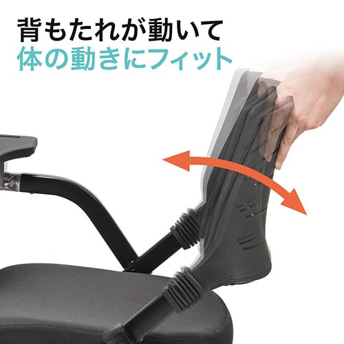メモ台付きチェア(ミーティング・折りたたみチェア・キャスター