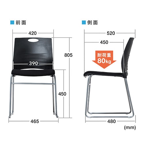 ◇廃止特価（在庫限り）◇ミーティングチェア(スタッキングチェア