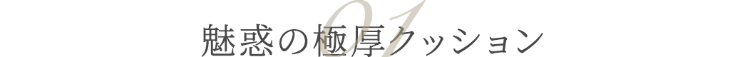 魅惑の極厚クッション