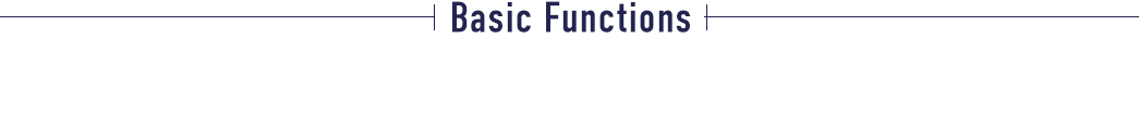 Basic Functions