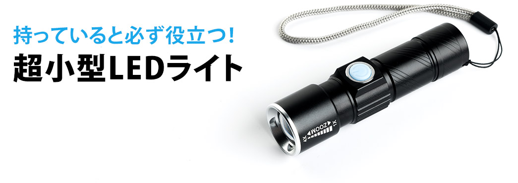 持っていると必ず役立つ 超小型LEDライト