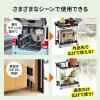 【アウトレット】ツールワゴン ファイルワゴン キャスター付 2段 折りたたみ 総耐荷重50kg 4輪 軽量