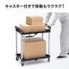 【アウトレット】ツールワゴン ファイルワゴン キャスター付 2段 折りたたみ 総耐荷重50kg 4輪 軽量