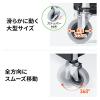 【アウトレット】ツールワゴン ファイルワゴン キャスター付 2段 折りたたみ 総耐荷重50kg 4輪 軽量