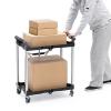 【アウトレット】ツールワゴン ファイルワゴン キャスター付 2段 折りたたみ 総耐荷重50kg 4輪 軽量