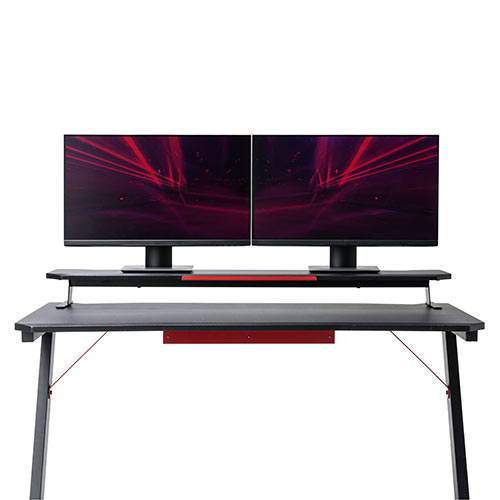 パソコン＆ゲーミングデスク モニター台付き モニター台付き ゲーミング＆パソコンデスク