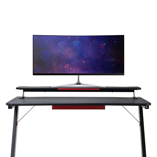 机上ラック・モニター台（横幅115cm・奥行25cm・高さ10cm） YK-MRG001