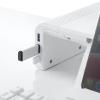 【アウトレット】モニター台(USB Type-C接続ハブ付き　机上ラック　ホワイト)