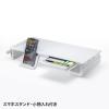 【アウトレット】モニター台(USB Type-C接続ハブ付き　机上ラック　ホワイト)