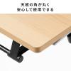 【アウトレット】折りたたみテーブル 学習塾机  幅120cm 奥行60cm キャスター付き 中棚付き 木目調