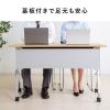 【アウトレット】折りたたみテーブル 学習塾机  幅120cm 奥行60cm キャスター付き 中棚付き 木目調