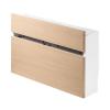【GWセール】 ルーター収納ボックス ケーブルボックス 木製 スリム 壁面収納 幅65cm ライトブラウン