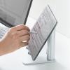 iPad・タブレットPCアルミスタンド(縦置・横置き対応・シルバー)