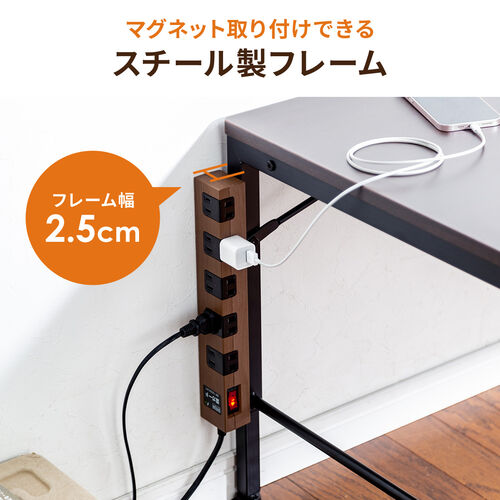 在庫限り】ローデスク 高さ調整 5段階 幅120cm 奥行60cm 電源