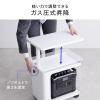 昇降式デスクキャビネット オープンキャビネット デスクワゴン ポータブル電源収納台 プロジェクター台 サイドデスク デスク下収納 ソファーサイドテーブル キャスター付 ブラック