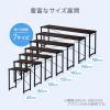 【アウトレット】 シンプルデスク(パソコンデスク・平机・幅160cm・奥行45cm・ブラウン)