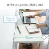 【アウトレット】 シンプルデスク(パソコンデスク・平机・幅160cm・奥行45cm・ブラウン)