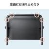 【アウトレット】フットレスト デスク下 オフィス クッション 足置き台 スチール脚 角度無段階
