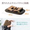 【アウトレット】折りたたみ正座椅子(正座補助・法事・しびれ・あぐら・腰痛対策・軽量・クッション付き・折りたたみ木製脚・ブラウン)