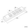 【アウトレット】USB充電機能付きタップ Type-C搭載(2P・4個口・2m)
