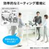 【アウトレット】スタンディングテーブル(スタンディングデスク・ミーティングテーブル・オフィスワークテーブル・高さ100cm・幅100cm・立ち会議)