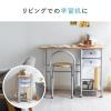 【アウトレット】パソコンデスク&イス(横幅90cm×奥行58cm・折りたたみ・テレワーク・ホワイト)