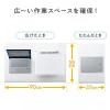 【アウトレット】パソコンデスク&イス(横幅90cm×奥行58cm・折りたたみ・テレワーク・ホワイト)