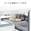 【アウトレット】パソコンデスク&イス(横幅90cm×奥行58cm・折りたたみ・テレワーク・ホワイト)