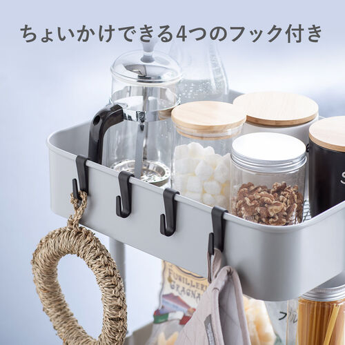 在庫限り】キッチンワゴン ファイルワゴン キャスター付 おしゃれ