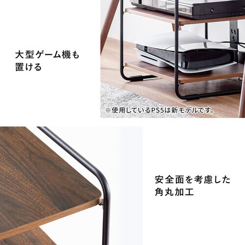 Amazon.co.jp: オーディオラック 3/4段 パワーアンプ ラック オーディオ オーディオラック AVラック オーディオ ビデオ メディア  スタンド 小さなスペースメディアステレオシェルフ 録音室用の頑丈なオーディオ ラック スタンド タワー(Deep Black,120x40x50cm)  