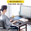 【アウトレット】 キャスター付きサブデスク(パソコンデスク・作業台・拡張デスク・幅90cm・奥行35cm・高さ64cm/70cm・ブラウン・リモートワーク・在宅勤務)