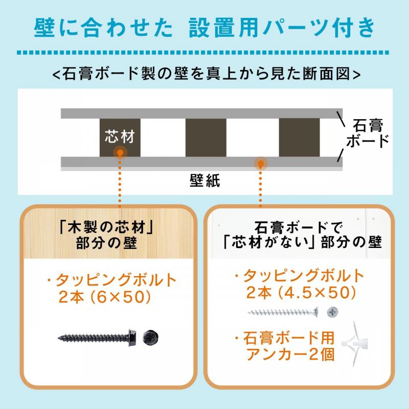 壁掛けラック(壁設置用棚・AV棚・プレーヤー設置・スピーカー棚) YK