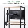 【アウトレット】 パソコンラック パソコンデスク 木目調 幅60cm 耐荷重85kg 収納棚付 キャスター付 キーボードスライダー付 マウステーブル付 スリム