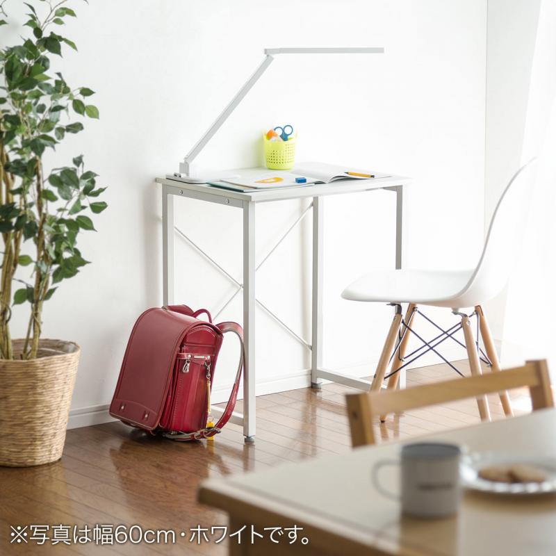 SKK シンプルワークデスク 120cm ブラウン パソコンデスク 作業台 シンプルデスク(パソコンデスク・平机・幅120cm・奥行45cm