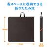 【アウトレット】折りたたみテーブル(省スペース・W1220mm・D600mm・屋外・アウトドア・高さ変更・簡単組立・持ち運び・取っ手付き・ブラウン)
