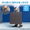 【アウトレット】折りたたみテーブル(省スペース・W1220mm・D600mm・屋外・アウトドア・高さ変更・簡単組立・持ち運び・取っ手付き・ブラウン)