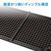 【アウトレット】折りたたみテーブル(省スペース・W1220mm・D600mm・屋外・アウトドア・高さ変更・簡単組立・持ち運び・取っ手付き・ブラウン)