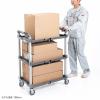 【アウトレット】折りたたみカート3段式(総耐荷重:60kg・W800×D500×H1035mm)