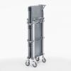 【アウトレット】折りたたみカート3段式(総耐荷重:60kg・W800×D500×H1035mm)