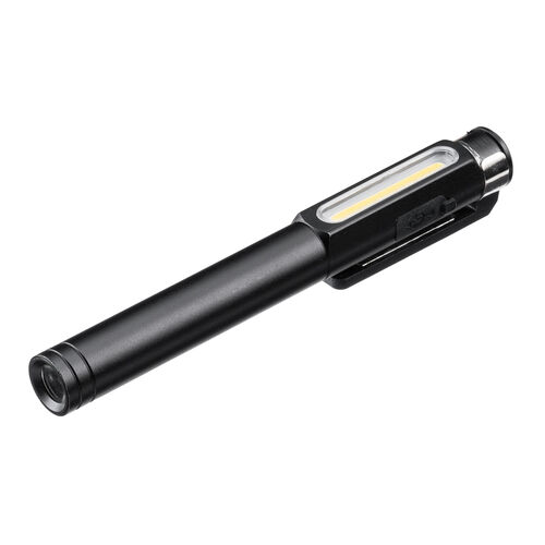 ペン型LEDライト USB充電式 LED懐中電灯 マグネット内蔵クリップ 防水規格IP54 最大300ルーメン