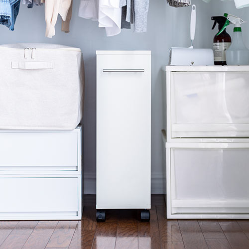 すきま収納ラック(キャスター付き・押入れ収納・マルチワゴン