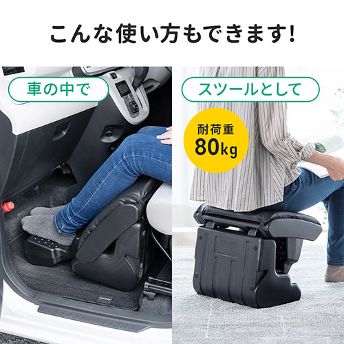 フットレスト オットマン デスク下 高さ調節 足置き台 3WAY