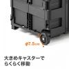 【アウトレット】折りたたみキャリーカート(コンテナキャリー・折りたたみ式・43リットル・省スペース・台車・コロコロ・軽量)