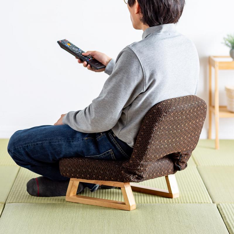 座敷椅子(高座椅子・正座椅子・和室・腰痛対策・背もたれ・脚裏 