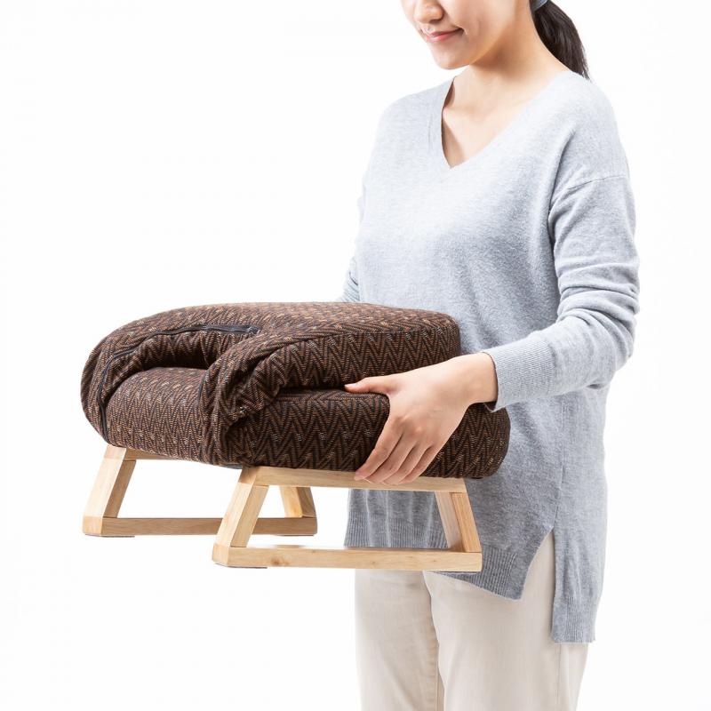 座敷椅子(高座椅子・正座椅子・和室・腰痛対策・背もたれ・脚裏