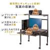 【アウトレット】ローデスク 座デスク 高さ可変 3段階可変 幅850mm 奥行520mm タップトレイ スライダー キャスター付き サブテーブル
